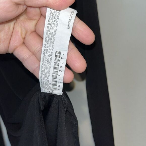 Forever 21 Black Top Size Medium square neck line Bodysuit staple minimalist - Picture 5 of 6